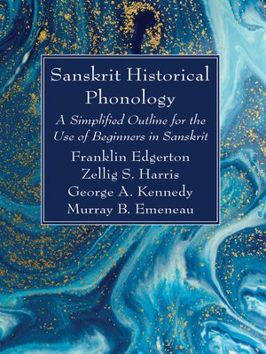 cover image of Sanskrit Historical Phonology